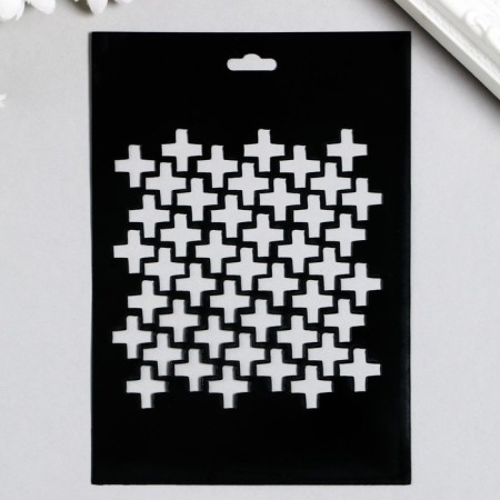 Plastic stencil "Gate No. 8" 9.5x14cm