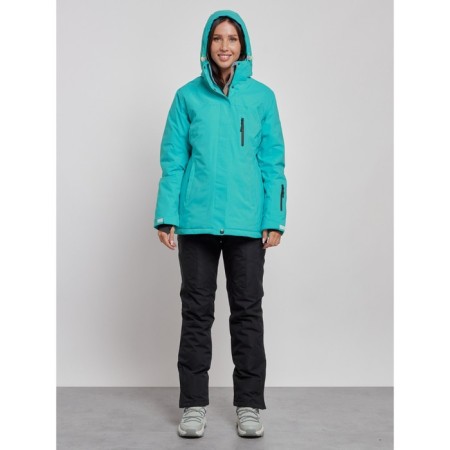 Ski costume female winter, size 60, green color-4
