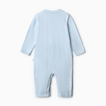 Knitted overalls, blue color 68 cm-4
