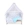 Pino in a crib, hedgehog print