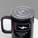 Ceramic “Urgent charge” mug, 250 ml, black color