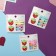 Hair set "Tiny" (2 elastic bands, 2 clamps, 4 crab) berry, mix