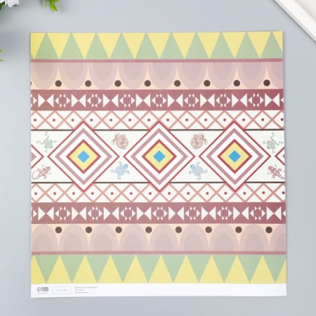 Scrapbooking "Ethnic" density 180 g 30.5x32 cm-3