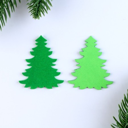 Decor "Christmas trees", set of 10 pcs.-2