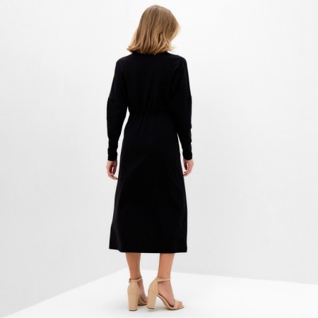 Women's knitted dress Minaku: Basic Line Color Black, Rr. 48-4