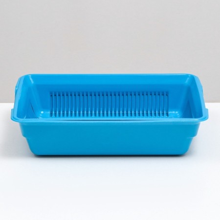 Deep toilet with a mesh of 36 x 25 x 9 cm, blue-2