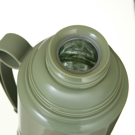 Thermos 1.8 l, with a glass flask, retains heat 24 hours, green-7