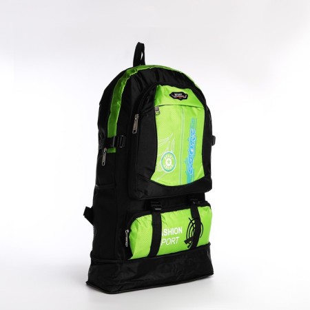 A thyroid backpack with an increase in 55l, 5 external pockets, green color-3