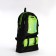 A thyroid backpack with an increase in 55l, 5 external pockets, green color