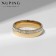 Xuping ring stimulus, white color in gold, size 17
