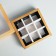 Box for sweets, confectionery packaging, 9 cells, Gold 14.5 x 14.5 x 3.5 cm