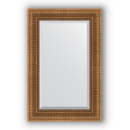 Mirror with fatset in a baguette frame - a bronze aquate 93 mm, 57 x 87 cm, evoForm