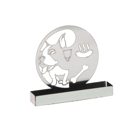 Spiral stand from mosquitoes and incense, metal, "dog"-5