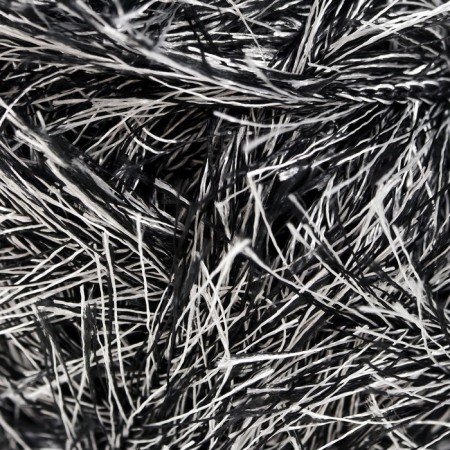 Yarn "Samba" 100% polyester 150m/100g (K-64 black and white)-2