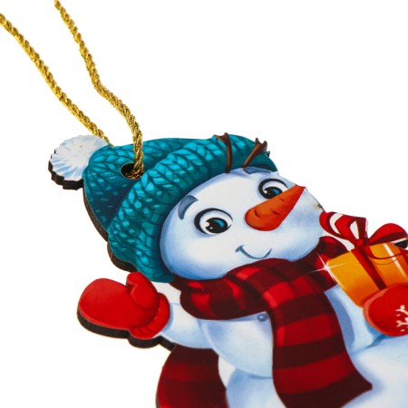New Year's Christmas tree suspension "New Year! Snowman "-6