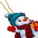 New Year's Christmas tree suspension "New Year! Snowman "