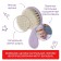 Soft comb-gear and scallop with pile of sheep's wool, lavender color