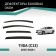 Defly window deflectors for Nissan Tiida (C13), 2015-2016