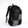 Youth backpack from textiles, 2 departments, 4 pockets, black color