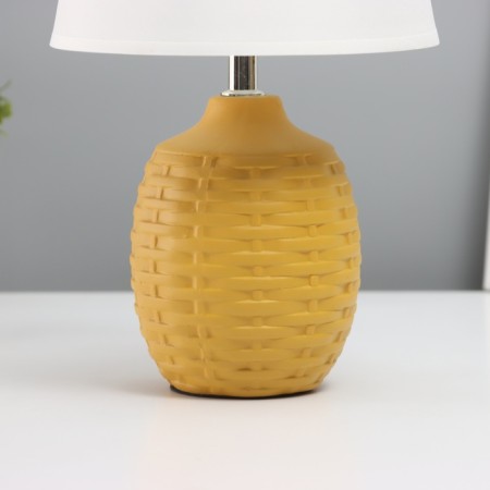 Table lamp "Weaving" 1x40W E14 yellow 19.5x19.5x35.5cm-3