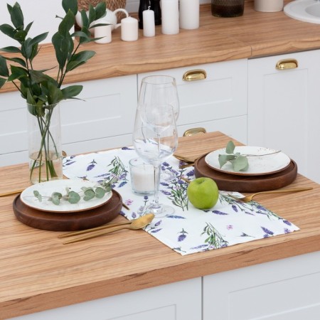 Walking on the Ethel table Lavender 30x70 cm, 100% cotton, sarzha 190 g/m2-1
