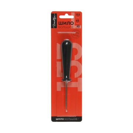 Chancellery awl Globus, large, needle = 65 mm, d = 3.0 mm, plastic handle, l = 153 mm-3