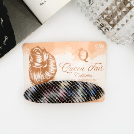 Halfish hair clip "Toliman" points, 8 cm-2