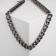 The necklace "volumetric chain" is small, the color is gray, 50 cm
