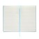 Notepad A5 "Aquamarine", 96 sheets, in a ruler, solid cover, artificial leather, elastic band, pocket, lies, tinted block