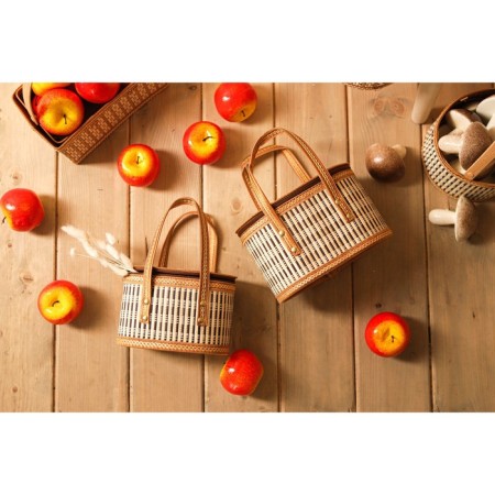 Basket for storage of the shares Nature, 20 × 13 × 13, bamboo-6