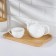 STRIATA shade for feeding, rectangular, 30 × 20 cm, bamboo