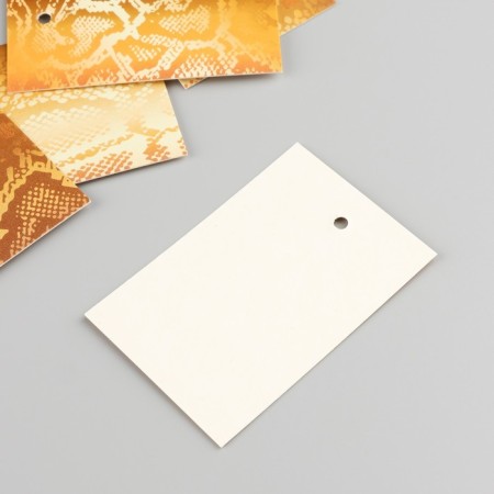Cardboard "snake texture", gold, set of 10 pcs (5 types) 4x6 cm-3