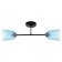 Luer "Ray" (cylinder) 2x15W E27 Model: BR 00247 Black/Blue
