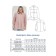 Female shirt, size 54, pink color