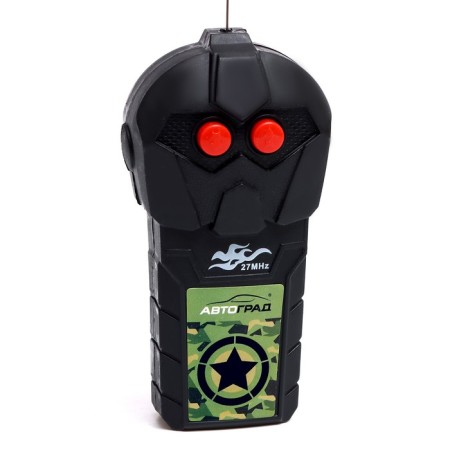 Radio -controlled “military” truck, works on batteries, green color-3