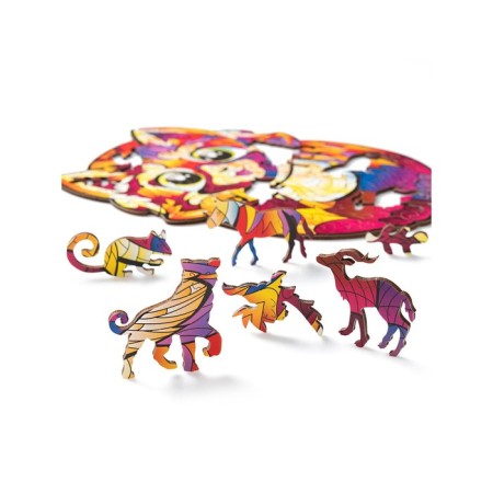 Wooden puzzle "Panda", size T 16.3x23 cm, 84 details-2