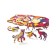Wooden puzzle "Panda", size T 16.3x23 cm, 84 details
