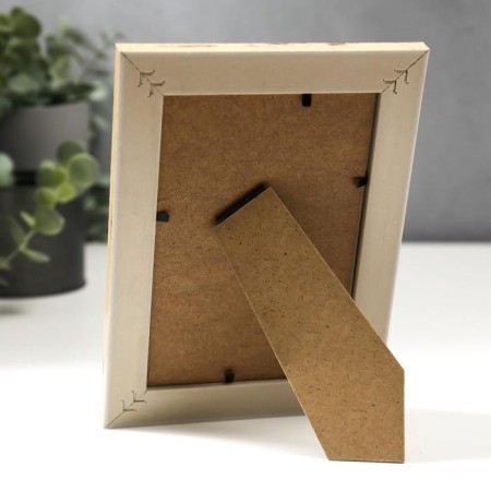Photo frame plastic 10x15 cm "Golden leaves on beige" 18.5x13.8 cm-3