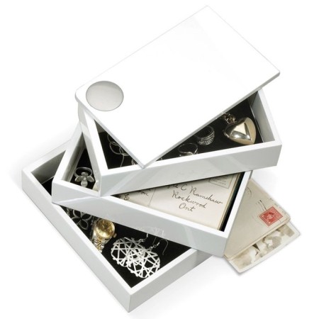 Spindle box, white