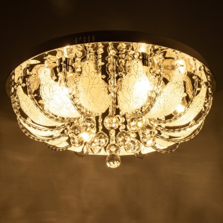 Svetogor chandelier "Butle" 8x60W E27 LED lighting chrome 60x60cm-10