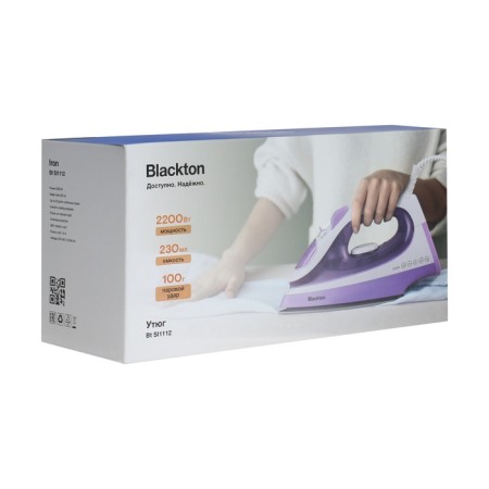 Iron Blackton BT SI1112, 2200 W, ceramic sole, 20 g/min, 230 ml, white-violet-2