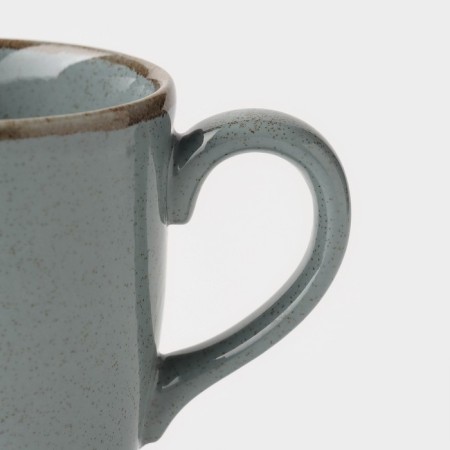 Pearl mug, 350 ml, blue color, porcelain-1