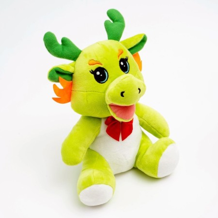 Soft toy "Dragon", 22 cm, green color-1