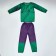 MEGA-WISHARCH carnival costume: jacket, pants, mask, height110-122 cm