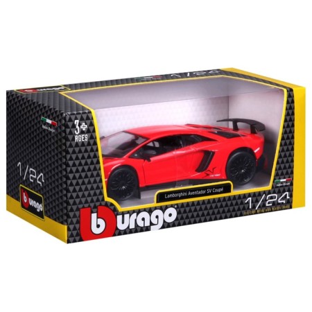 BBURAGO Lamborghini Aventador LP 750-4 SV, Die-Cast, 1:24, Red color-12