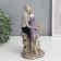 Polystone souvenir "Romantic couple on a brick hedge" 23.5x14.5x8 cm
