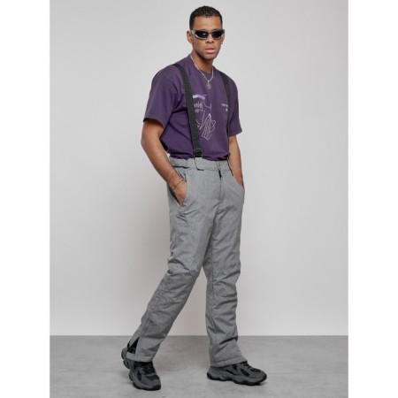 Semi -combinezone ski insulated male winter, size 48, color gray color-3