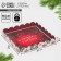 Box for confectionery products with PVC Bright holiday lid, 21 x 21 x 3 cm, new year