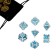 A set of cubes for D&D (Dungeons and Dragons, DND) "Game time", Series: D&D, 7 pcs, blue
