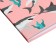 Note book A6+ 64 sheets in the "Sharks on Pink" cage, integral cover, Soft Touch, Offset Block 65 g/m2